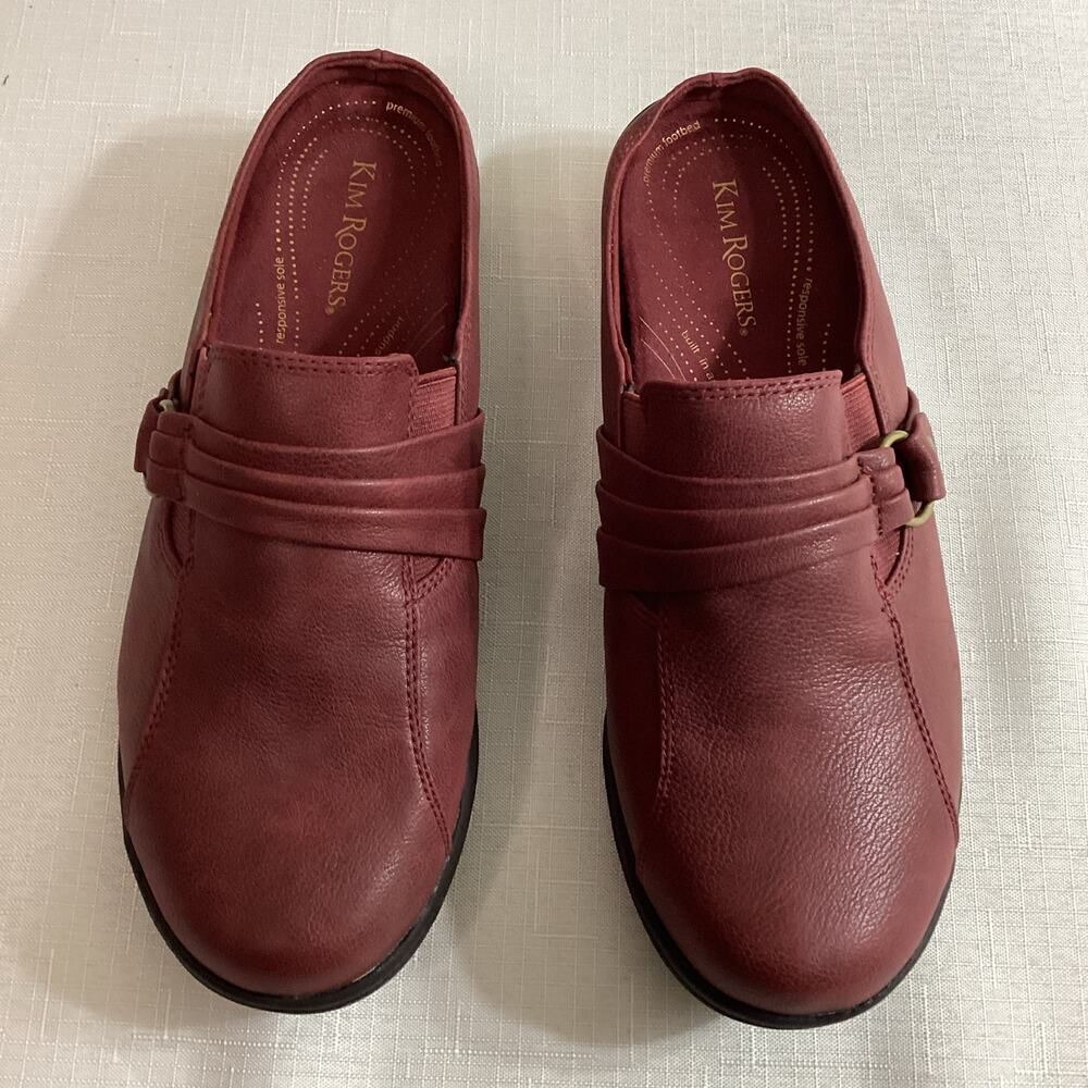 Kim Rogers Red Clogs Size 8 1/2